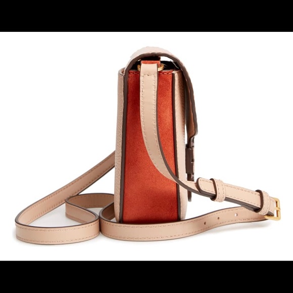 TORY BURCH McGraw Croc Embossed Satchel (NEW) - Picture 4 of 8